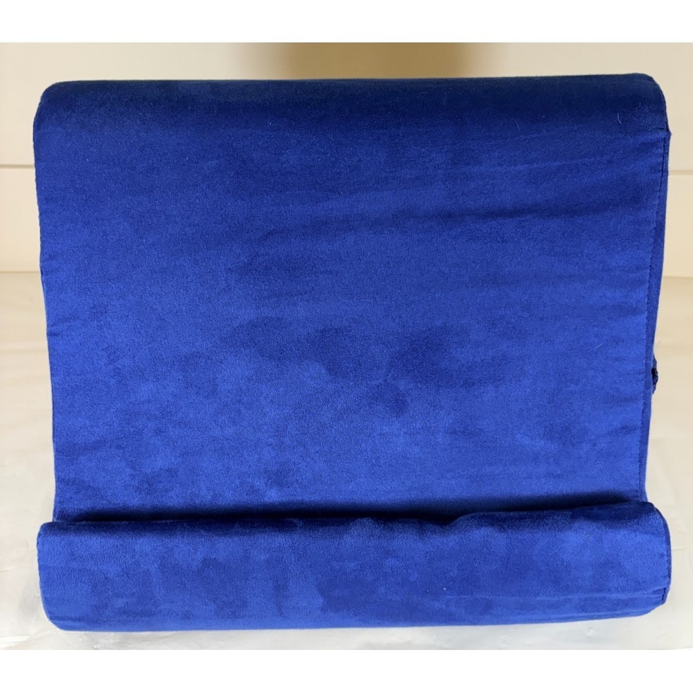Pillow Pad iPad Phone Tablet Read Holder Stand Foam Lap Rest Royal Blue Cushion